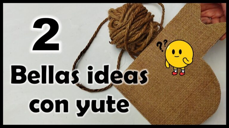 Creativas Manualidades con Tela de Yute