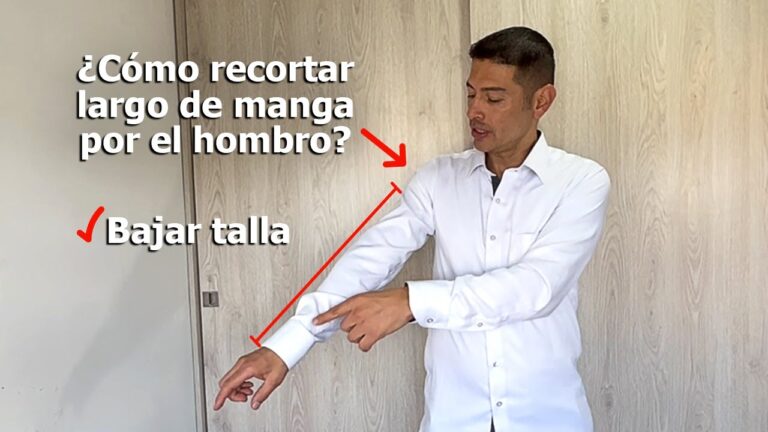 Ajuste Perfecto de Mangas en Camisas: Gu&iacute;a Pr&aacute;ctica