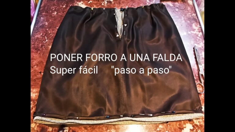 Aprende a Coser Forros en Faldas: Gu&iacute;a Paso a Paso
