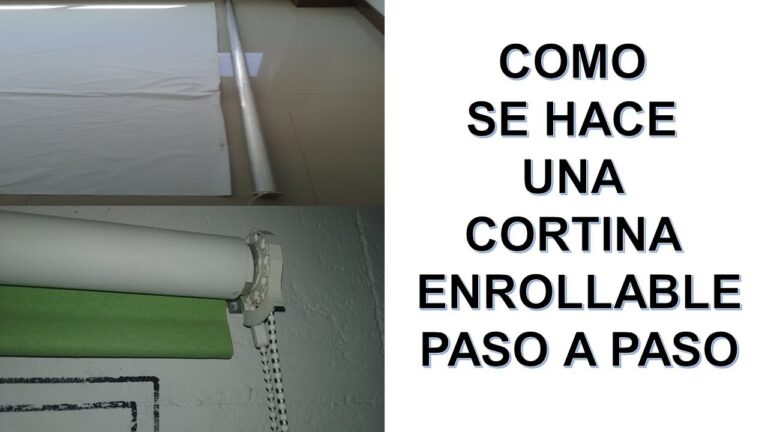 Guía Paso a Paso para Hacer Cortinas Enrollables