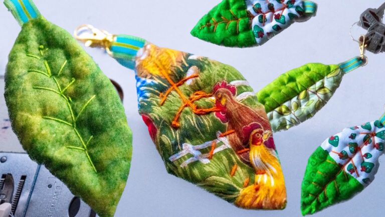 Creatividad en Detalles de Costura para Llaveros Artesanales