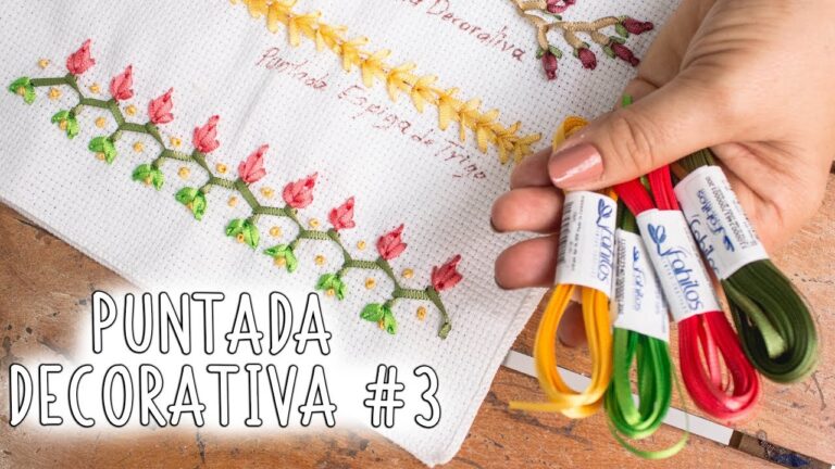 Puntadas Creativas para Embellecer Fundas de Cojines
