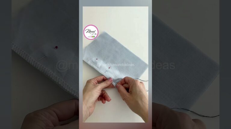 Maestr&iacute;a en Costura: Precisi&oacute;n en los Acabados Manuales