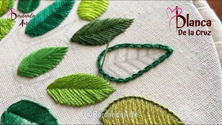 Bordado Creativo en Lino Natural: Arte y Técnica