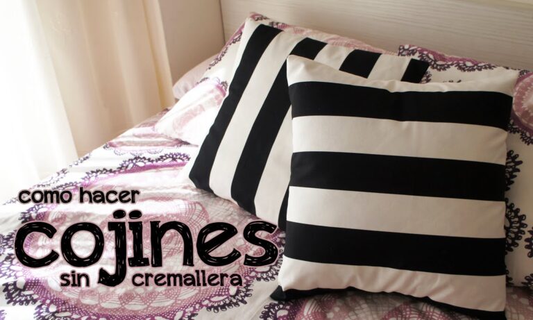 Fundas de Cojines Lavables: Gu&iacute;a de Confecci&oacute;n Efectiva