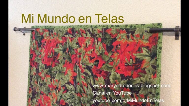 Guía Paso a Paso para Confeccionar un Quilt de Pared