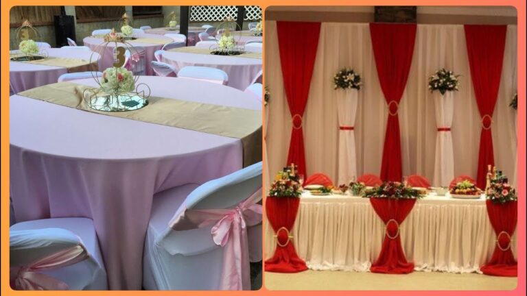 Ideas Creativas con Telas para Decoración de Eventos
