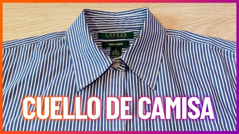Perfecciona tu Costura Detallada en Camisas